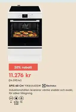 Electrolux Home SPIS 60 CM YIK64440SW erbjuda