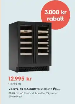 Electrolux Home VINKYL, 40 FLASKOR erbjuda