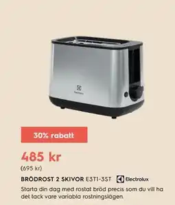 Electrolux Home BRÖDROST 2 SKIVOR E3T1-3ST erbjuda