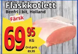 Supergrossen Fläskkotlett erbjuda