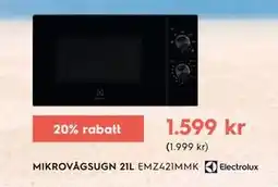 Electrolux Home MIKROVÅGSUGN 21L erbjuda