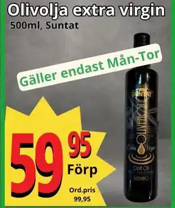Supergrossen Olivolja extra virgin erbjuda