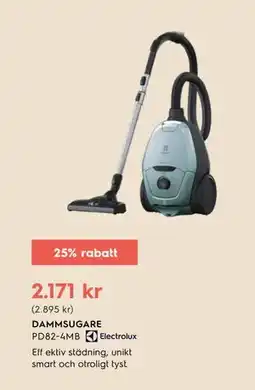 Electrolux Home DAMMSUGARE PD82-4MB erbjuda