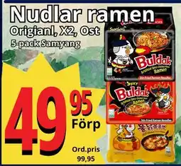 Supergrossen Nudlar ramen erbjuda