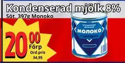 Supergrossen Kondenserad mjölk 8% erbjuda