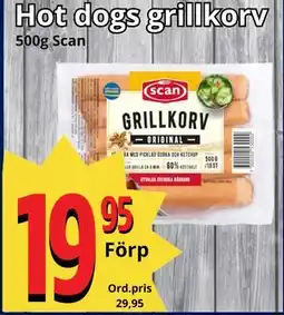 Supergrossen Hot dogs grillkorv erbjuda