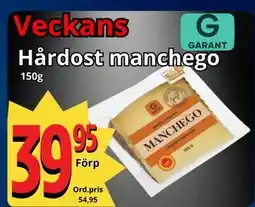 Supergrossen Hårdost manchego erbjuda