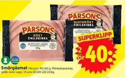 ICA Supermarket Smörgåsmat Pärsons. erbjuda