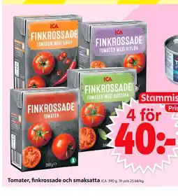 ICA Supermarket Tomater, finkrossade och smaksatta erbjuda