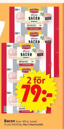 ICA Supermarket Bacon erbjuda