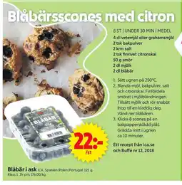 ICA Supermarket Blåbär i ask ICA. erbjuda