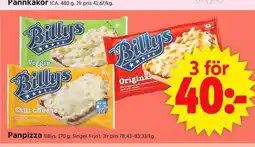 ICA Supermarket Panpizza Billys. erbjuda