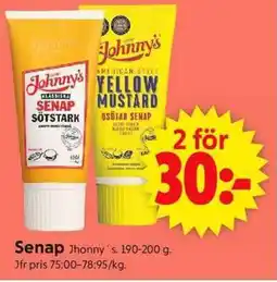 ICA Supermarket Senap Jhonny's. erbjuda