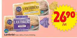 ICA Supermarket Lantbröd Fazer. erbjuda