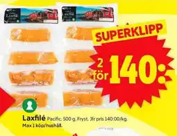 ICA Supermarket Laxfilé Pacific erbjuda