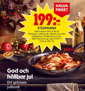 ICA Maxi Tefal Comfort Max Stekpanna Ø 28 cm erbjuda