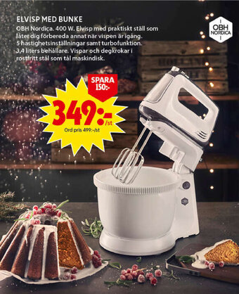 ICA Maxi OBH Nordica Elvisp Med Bunke erbjuda
