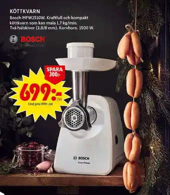 ICA Maxi Bosch MFW2510W Köttkvarn erbjuda