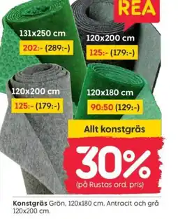 Rusta Konstgräs erbjuda