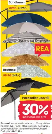 Rusta Parasoll erbjuda