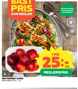 Coop Nektariner i korg erbjuda