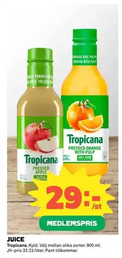 Coop JUICE erbjuda