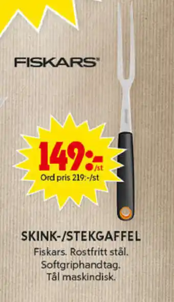 ICA Maxi Fiskars Skink-/Stekgaffel erbjuda