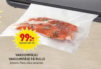 ICA Maxi Emerio Vakuumpåse/Vakuumpåse På Rulle erbjuda