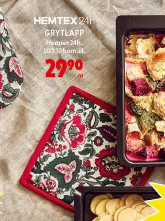 ICA Maxi Hemtex 24h Grytlapp erbjuda