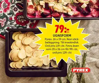 ICA Maxi Pyrex Ugnsform 26x19 cm. erbjuda