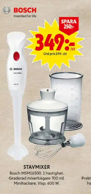 ICA Maxi Bosch MSM16500 Stavmixer 700ml erbjuda