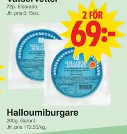 Matöppet Halloumiburgare erbjuda