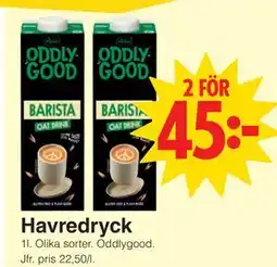 Matöppet Havredryck erbjuda