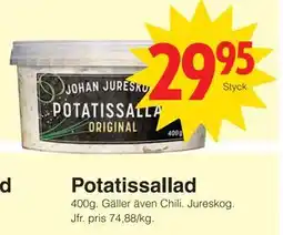 Matöppet Potatissallad erbjuda