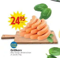 Matöppet Grillkorv erbjuda