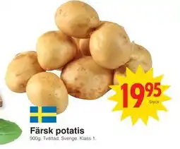 Matöppet Färsk potatis erbjuda