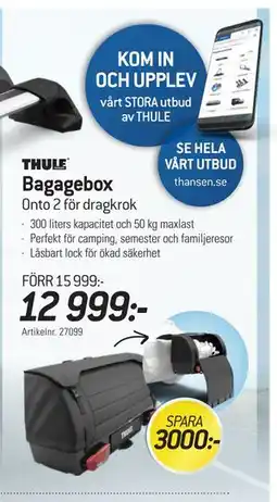 thansen Bagagebox erbjuda