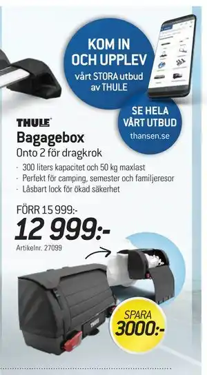thansen Bagagebox erbjuda
