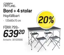 thansen Bord + 4 stolar erbjuda