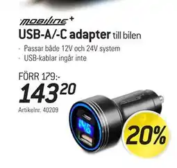 thansen USB-A/-C adapter erbjuda