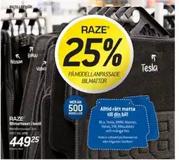 thansen Bilmattsset i textil erbjuda