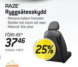 thansen Ryggsätesskydd erbjuda