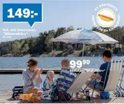 Biltema Sol- och brassestol, ”Biltemakörv” erbjuda