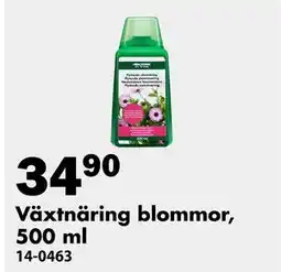 Biltema Växtnäring blommor, 500 ml erbjuda