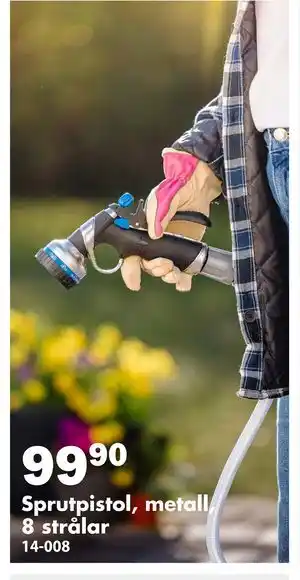 Biltema Sprutpistol, metall, 8 strålar erbjuda
