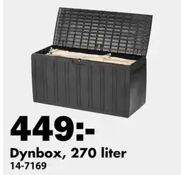 Biltema Dynbox, 270 liter erbjuda