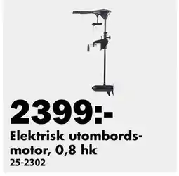 Biltema Elektrisk utombordsmotor, 0,8 hk erbjuda