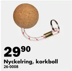 Biltema Nyckelring, korkboll erbjuda