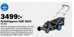 Biltema Gräsklippare SLM 2025 erbjuda