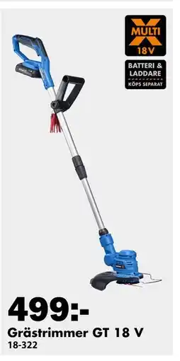Biltema Grästrimmer GT 18 V erbjuda